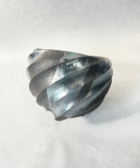 Spiral・round(燻銀彩) 4号