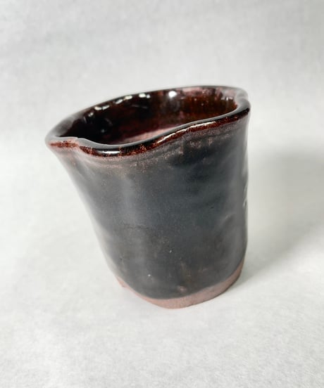 伝市窯・シャジン変形3.5号(丹波黒)