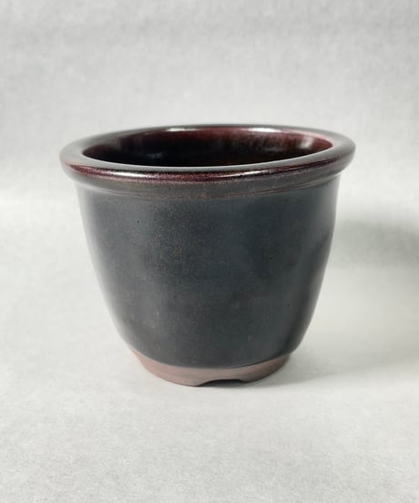伝市窯・丸型3.5号(丹波黒)