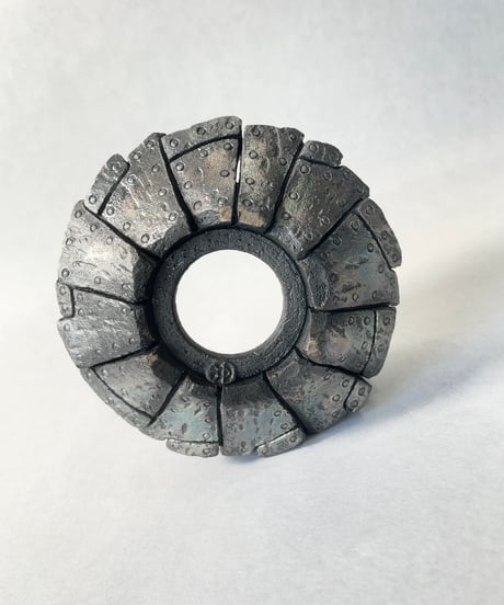 Rivet・shallow cylinder(燻銀彩) 3号