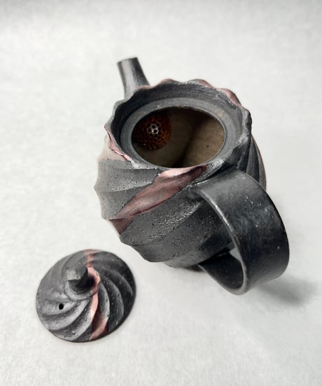 Purple彩Spiral pot