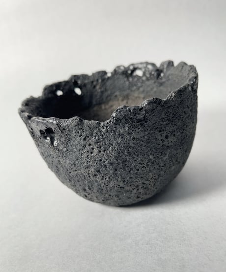 錆び釉まる鉢・Ｓ