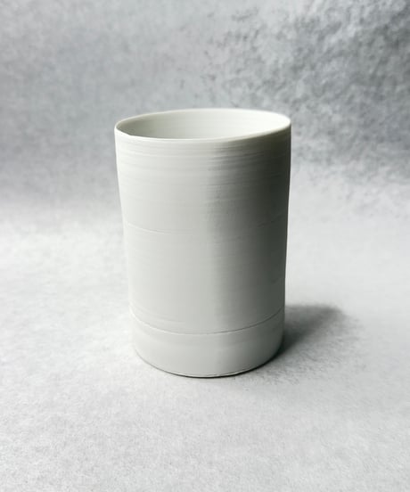 中里博恒・白磁 円筒
