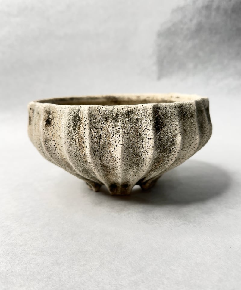 石塚花弓 植木鉢 新品未使用 Hanayumi /trigger トリガー 石塚花弓・粉引鉢 | t.roots