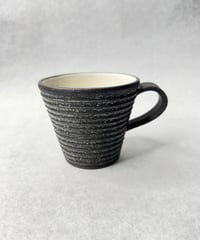 炭化ボーダー マグカップ