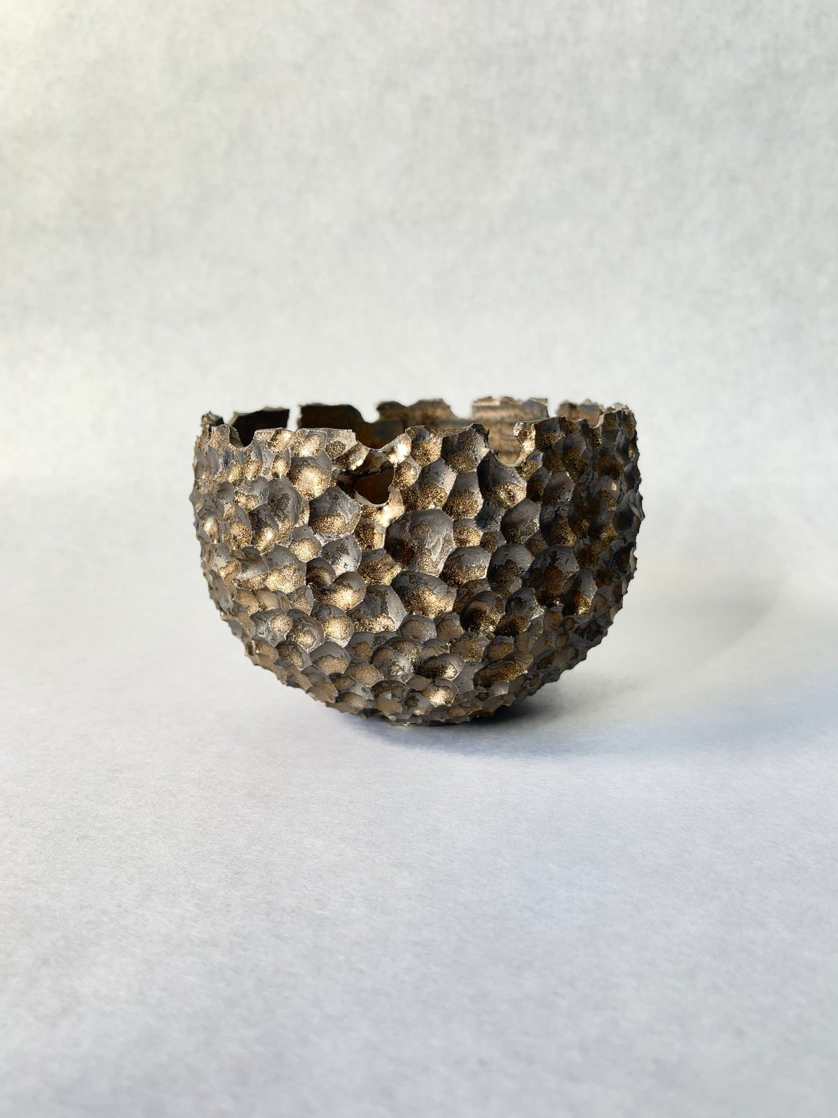 蜜鉢 金シルバー釉薬 | t.roots