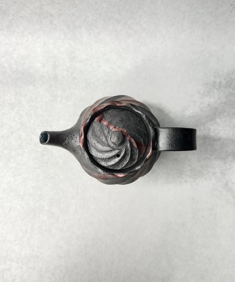 Purple彩Spiral pot
