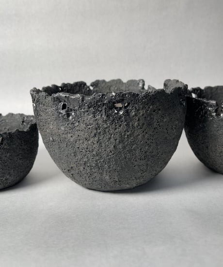 錆び釉まる鉢・Ｓ