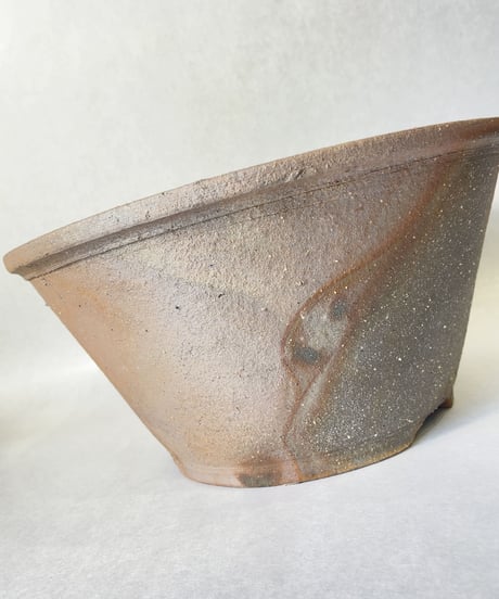 伝市窯・シャクナゲ鉢10号(登り窯焼)