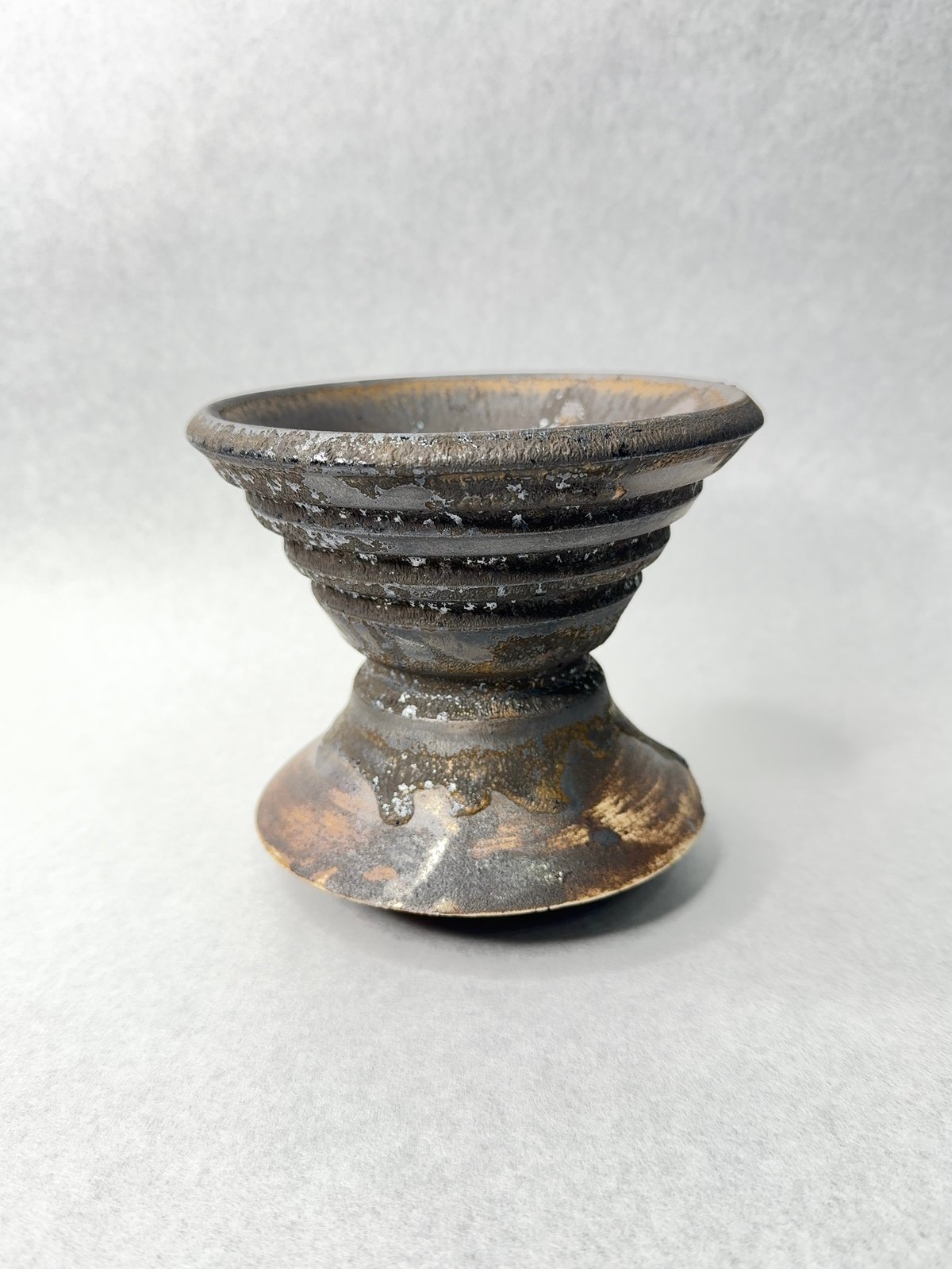 姫野翔太 【 未使用 】 【 天の銀彩 】 作家鉢 植木鉢 姫野翔太×trigger 天・銀彩M | t.roots