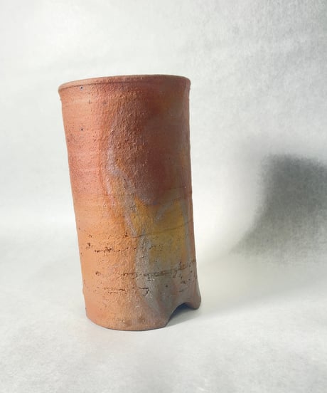 伝市窯・筒鉢3.5号(登り窯焼)