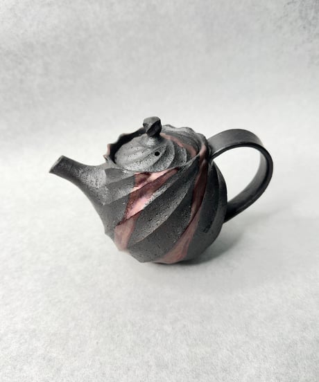 Purple彩Spiral pot
