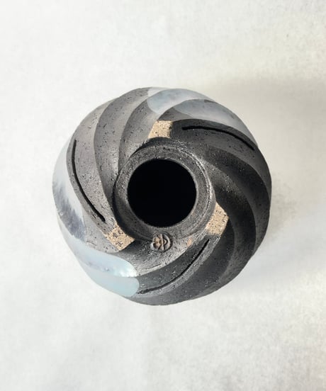 Spiral・round(燻銀彩) 4号