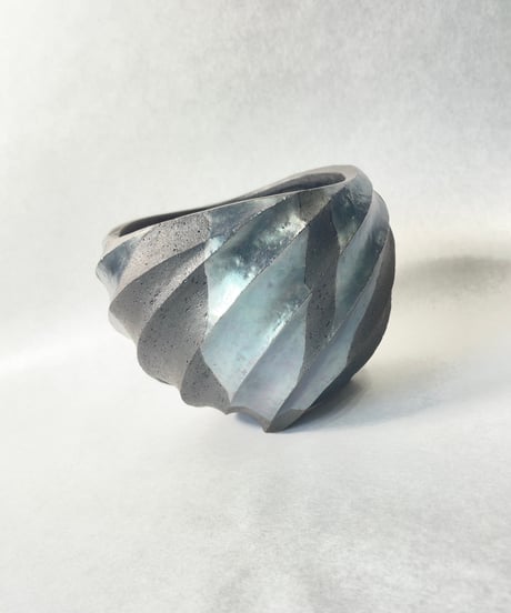 Spiral・round(燻銀彩) 4号