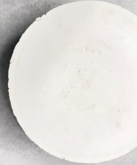 中里博恒・青白磁焼締 リバーシブル丸台皿