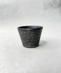 炭化ボーダー ショットグラス