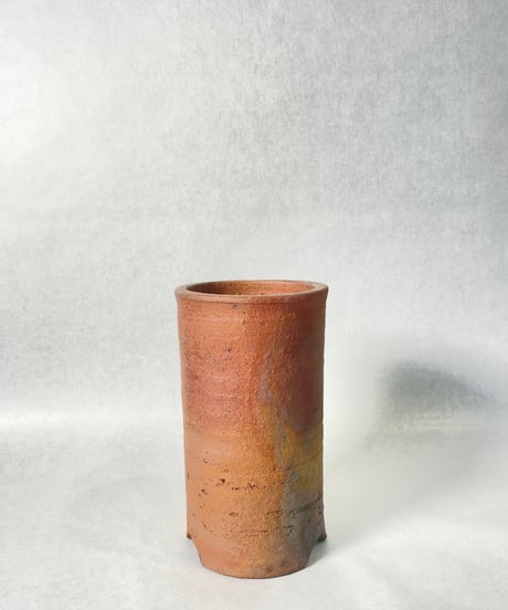 伝市窯・筒鉢3.5号(登り窯焼)