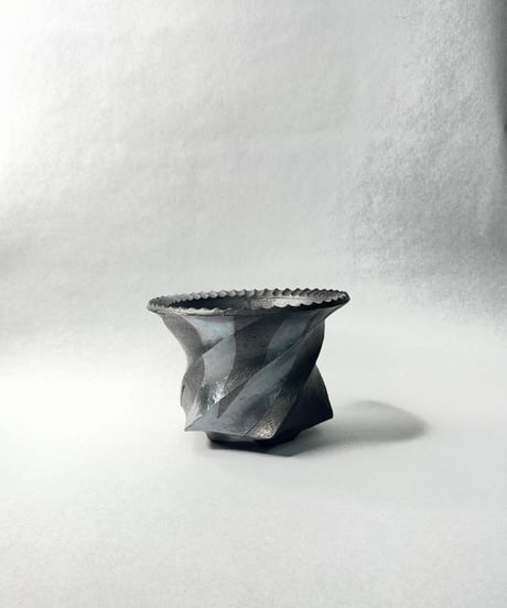 沖誠・Spiral cylinder(銀彩)