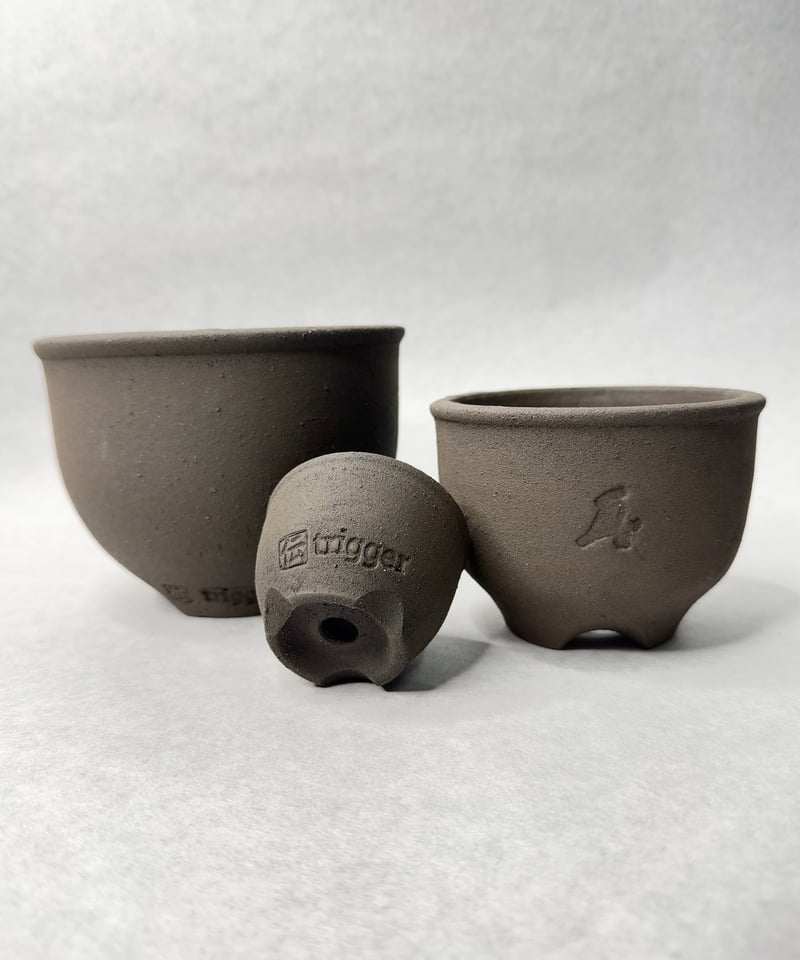 黒王丸 伝市鉢 黒燻伝市鉢・S | t.roots