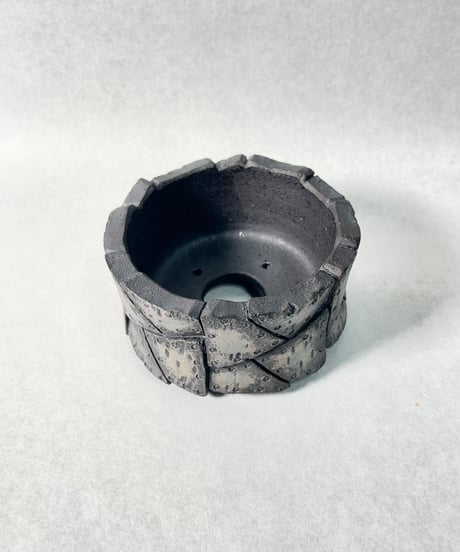 沖誠・Rivet shallow cylinder 燻銀彩３号