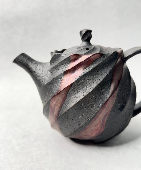 Purple彩Spiral pot