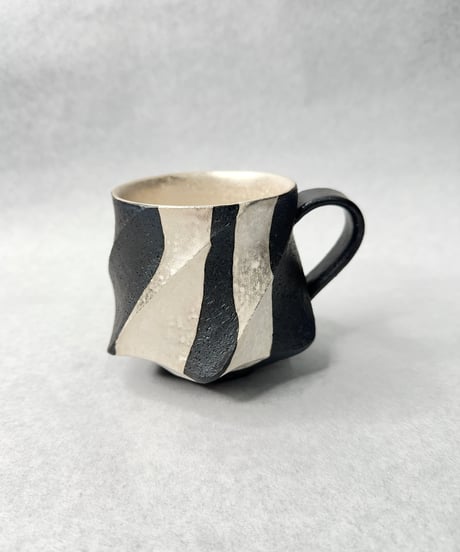 沖誠 器 炭化ボーダー器 食器 皿 マグカップ セット 作家 沖誠 | HANDECO