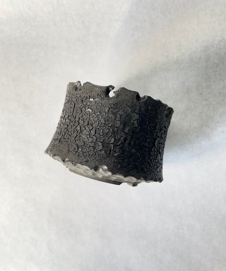 クラック釉薬鉢  山型