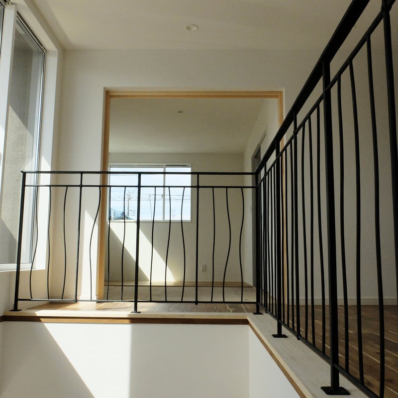 オーダーメイド｜アイアンフェンス｜吹き抜け｜アイアン手すり｜手すり