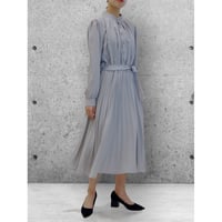 diploa | ACCORDION PLEATED DRESS | Dove Gray