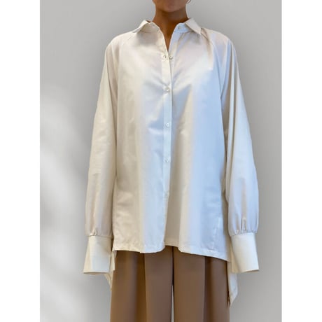 diploa | BACK FRILL SHIRT | Ivory
