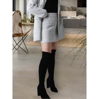diploa | PLAID TWEED SKIRT