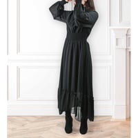 diploa | SMOG CHIFFON FLARE DRESS