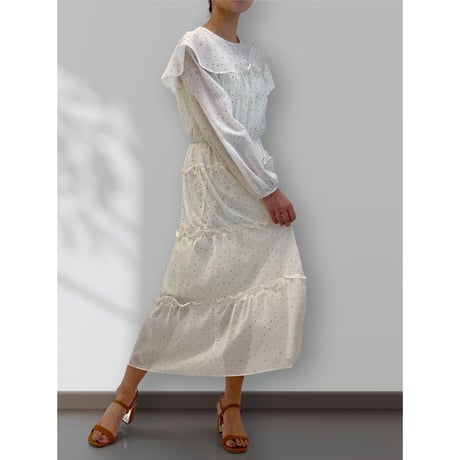 diploa | DOT RUFFLE DRESS