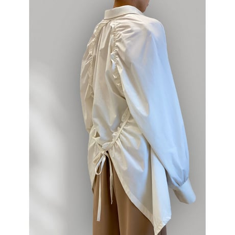 diploa | BACK FRILL SHIRT | Ivory