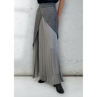 diploa | LAYERED PLEATED SKIRT | Gray