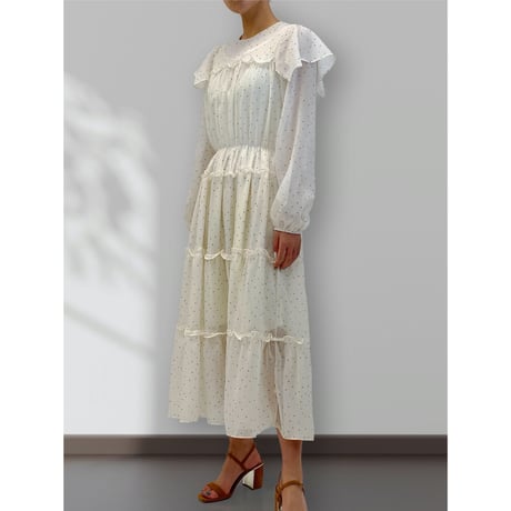 diploa | DOT RUFFLE DRESS