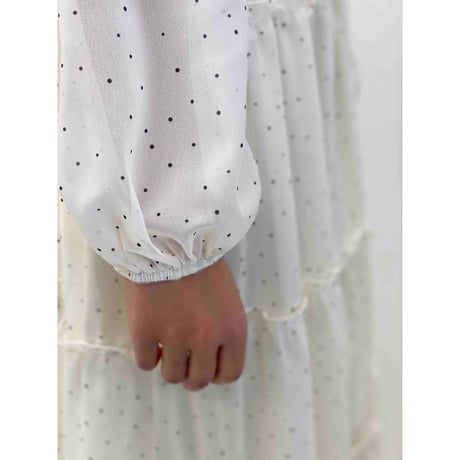 diploa | DOT RUFFLE DRESS