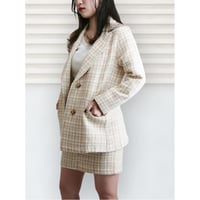 diploa | PLAID TWEED 2BS JK