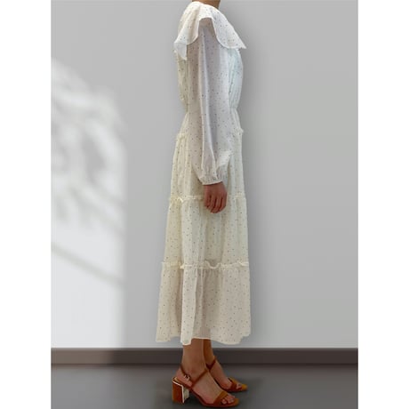 diploa | DOT RUFFLE DRESS