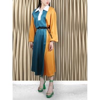 diploa | COLOR BLOCK BELTED DRESS