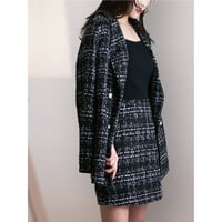 diploa | PLAID TWEED SKIRT