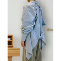 diploa | BACK FRILL SHIRT | Surface Gray