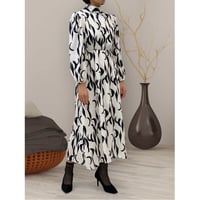 diploa | PRINTED BOW DRESS | White x Black
