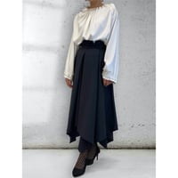 diploa | ASYMMETRY WRAP SKIRT | Black