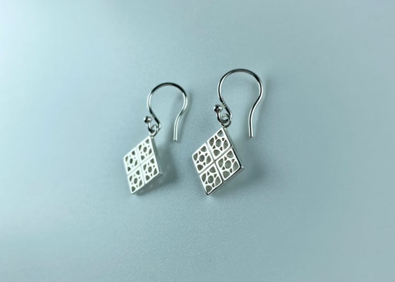 花ブロックピアス】-フックtype- | 1 MIND JEWELRY 花ブロックピアス】-フックtype- | 1 MIND JEWELRY