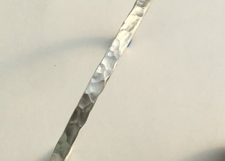 琉球石畳純銀バングル(平) -3.7ミリ-