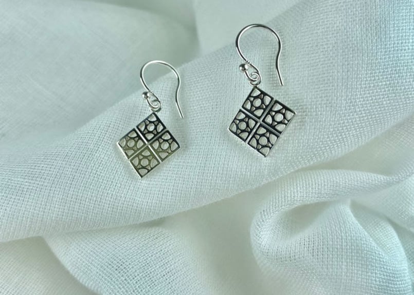 花ブロックピアス】-フックtype- | 1 MIND JEWELRY