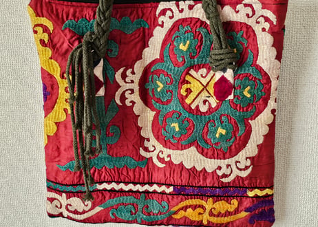 ビンテージ刺繍トートバッグ【クルグズスタン　Saima製】SM-TB2-3