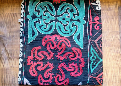 ビンテージ刺繍クッションカバー（両面）【クルグズスタン　Saima製】SM-CC1-3