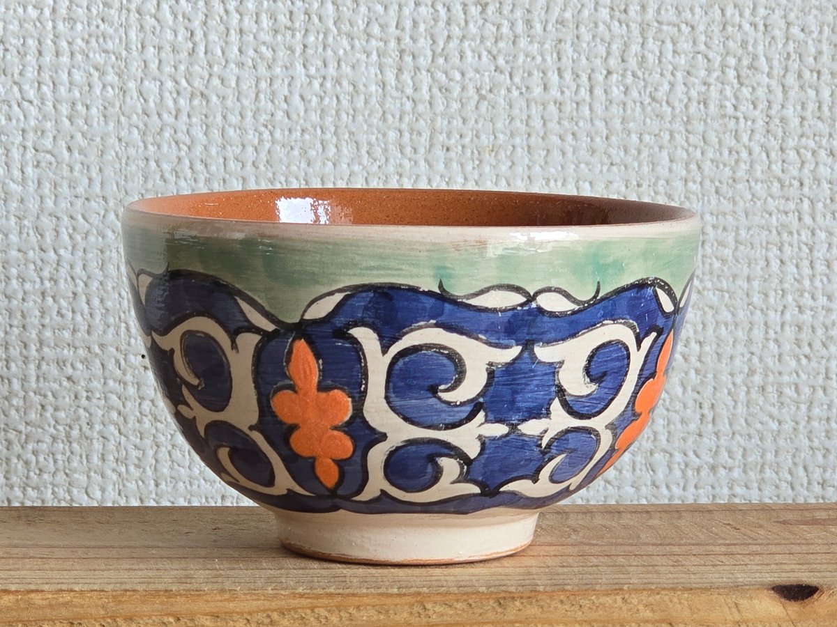 陶器飾りうつわ【カザフスタン Guljan】GJ-KS16-2 | Tulpar
